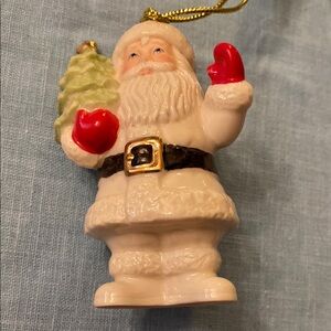 Lenox Santa Ornament Porcelain Collectible